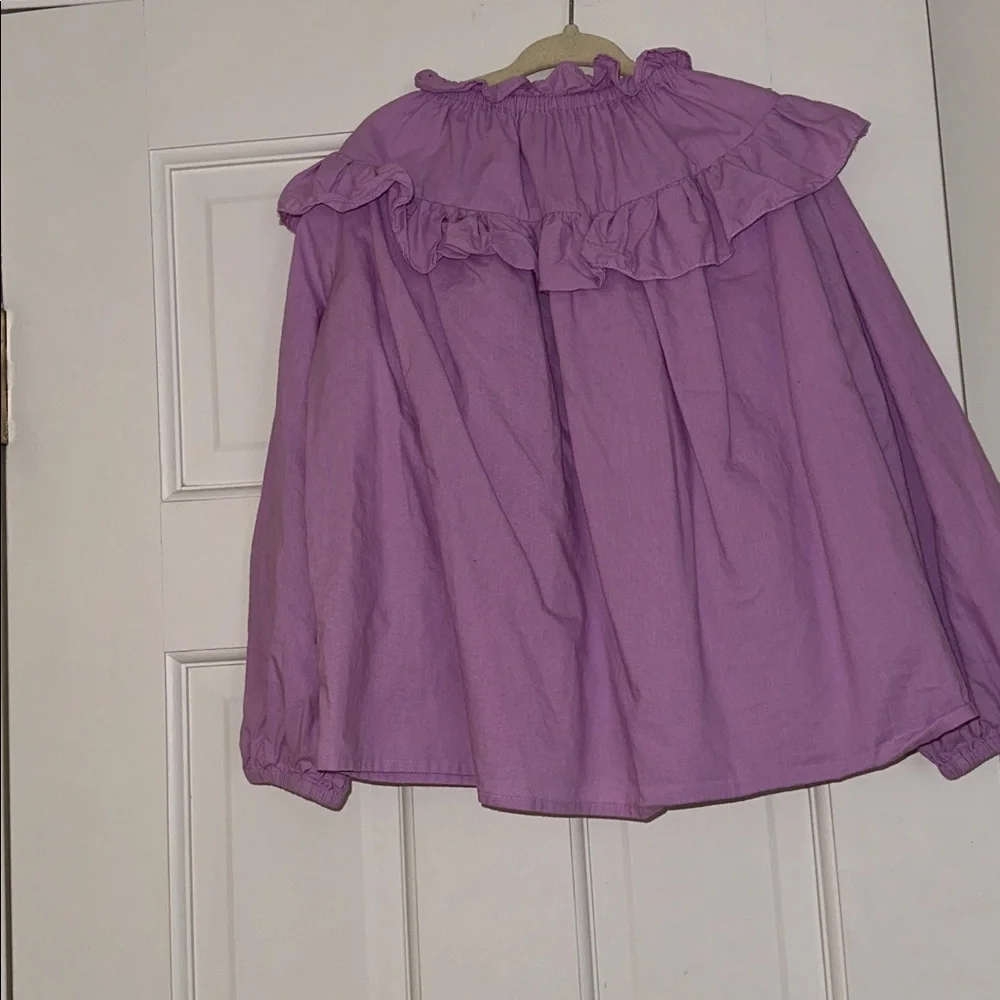 Bloom Lavender Ruffled Top - Picture 4 of 4